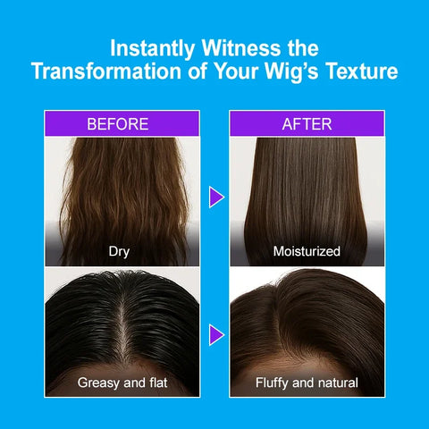 PURC Wig Leave-In Hair Conditioner Spray Moisturizing Keratin Smoothing Repair Frizz Damaged Hair Care 100ml/3.38 fl.oz