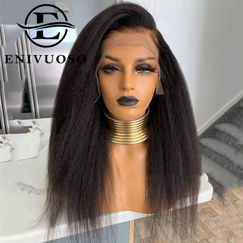 Body Wave 13x6 Lace Frontal Wig Pre Plucked with Baby Hair Natural Hairline Long Wavy Synthetic Lace Front Wigs For Black Women