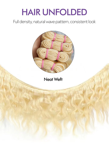 613 Body Wave Bundles Hair Extension Omber Blonde Human Hair Bundles 3/4 Pcs/Lot 100% Human Hair Brazilian Hair Wavy Weave Remy