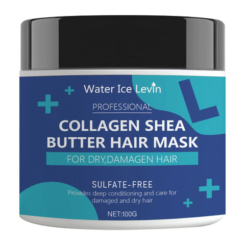 Collagen & Shea Butter Hair Mask - Sulfate-Free Deep Conditioning Treatment for Dry, Damaged Hair, Restores Moisture & Softness