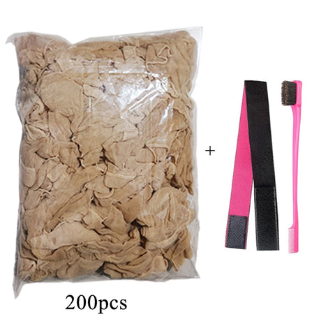 Wholesale HD Wig Caps High Quality Transparent HD Hair Nets Weave Nylon Stretchy Lace Front Wig Cap for Women Men Light Brown