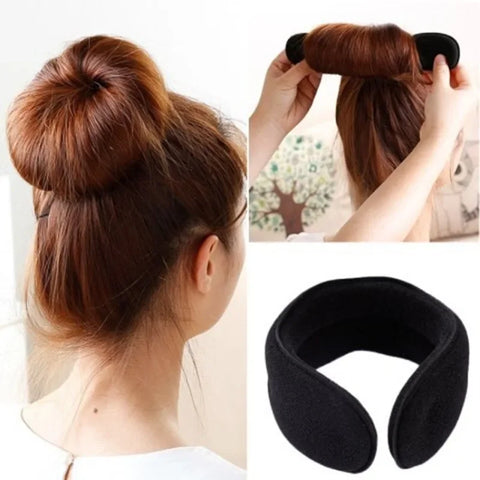 New Sponge Plastic Loop Curly Hair Maker Hair Scrunchie Headband Twist Donut Bun Curler Braiders Hairbands Hairs Styling Tools