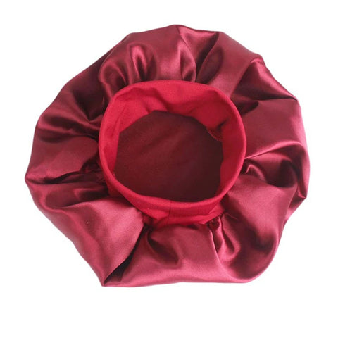Women Men Unisex Satin Sleeping Hat Night Hair Care Bonnet Skullies Beanies Cap