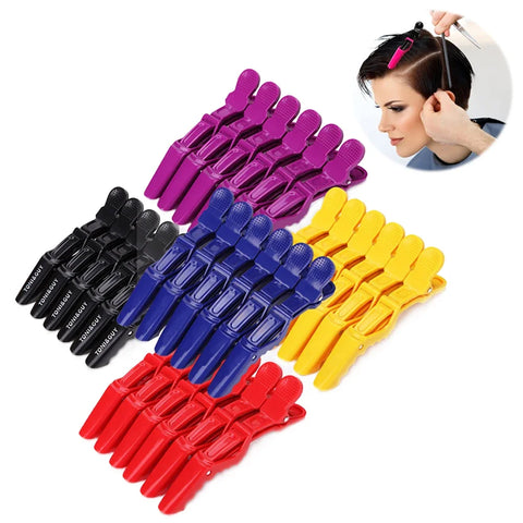 6/10pcs Plastic Hair Clips for hair 11.5CM Hairdressing Clamps Claw Section Alligator Hair Clips Hair Styling Accessories
