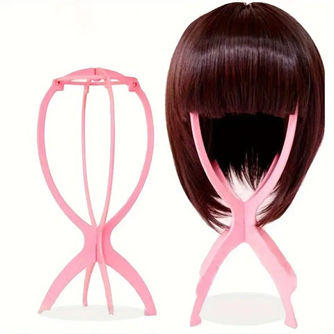 3pcs Stable Wig Stand Collapsible Hairpiece Holder For All Wigs and Hats Display Styling Tool for Haircut Training and Home Use