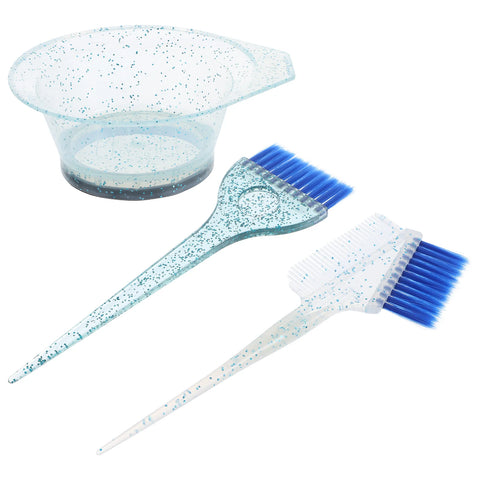 1Set Hair Coloring Brush Set Reusable Thickened Mixing Bowl Salon Tool Hair Dye Mixing Bowl Brush Kit Salon Supplies