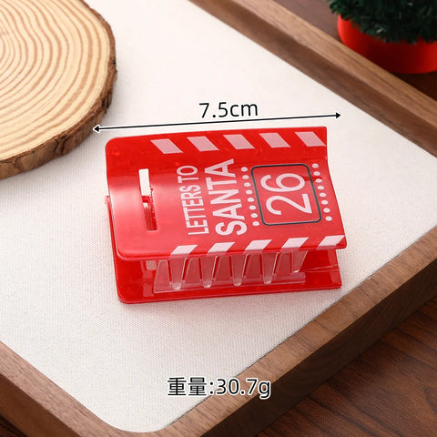 NEW Nutcracker and Christmas Party Gift Hair Claw Holiday Leisure Acrylic Hair Claw Clips Hair Accessories for Women Girls
