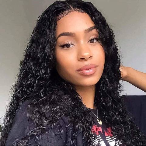 40 Inch HD 13x6 Deep Wave Lace Frontal Wigs Brazilian 13x4 Water Wave Curly Lace Front Human Hair Wigs For Women 250 Density