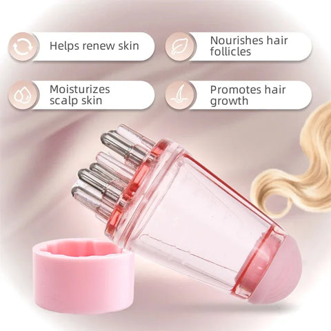 1/2pcs Hair Dye Tool Set Pink 6.09oz Hair Oil Applicator Bottle and1ml Dil Hair Growth Solid Hair Comb Salon Hairdressing Tools