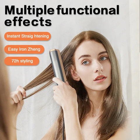 TINSOL Professional 2-in-1 Ceramic Hair Straightener Curl Ionizer with LCD Wide Panel Straightener, Temperature Adjustable