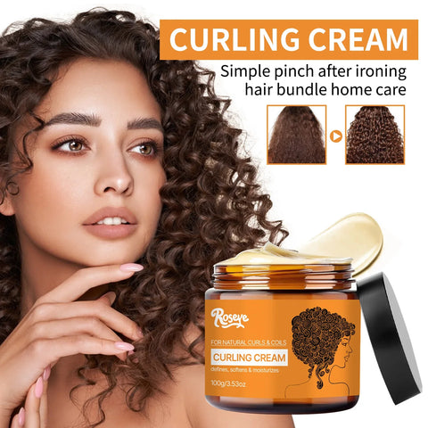 Curly hair Styling cream,enhances the elasticity and shine of curly hair,moisturizing and smoothing formula,  easy to set