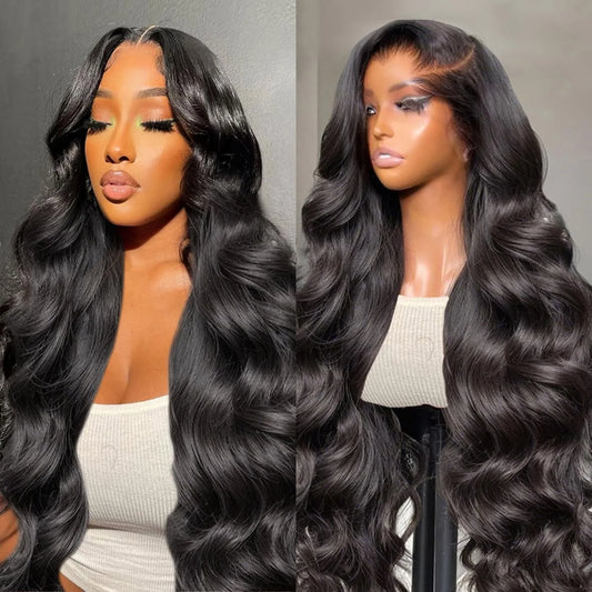 30 40 Inch 13x6 Body Wave Lace Front Wigs Human Hair Pre Plucked 210 Density 13x4 HD Transparent Lace Frontal Human Hair Wigs