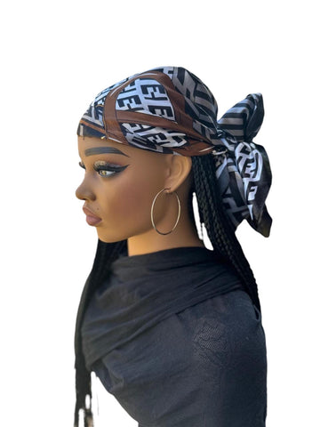E2- Elegant Satin Scarf Wig/ Two Strand Twist