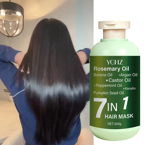 7-in-1 Deep Hair Mask, Prevents Breakage, Nourishes and Softens Dry Hair, Ingredients Include Argan Oil and Biotin Keratin - 300g