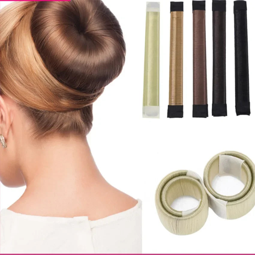 Hair Accessories Synthetic Wig Donuts Bud Head Band Ball French Twist Magic DIY Tool Bun Maker Sweet French Dish Made Hair Band