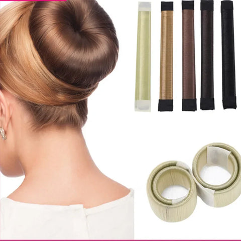 Hair Accessories Synthetic Wig Donuts Bud Head Band Ball French Twist Magic DIY Tool Bun Maker Sweet French Dish Made Hair Band