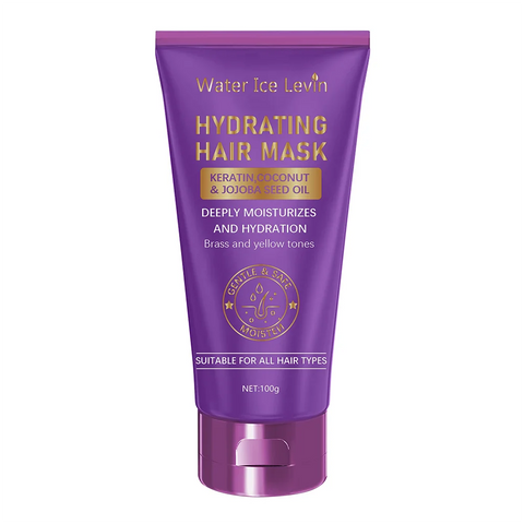 Keratin Purple Hair Mask - Purple Blue Protein Deep Conditioner Treatment - Makeup Water, Suitable Alloy Hair, Platinum, Silver, Gray or Brown Dry and Damaged Copper Hair