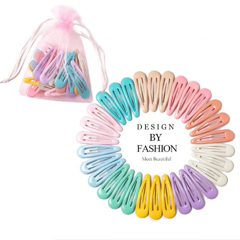 Aesthetic Hair Clips Barrettes BB Pins Alloy 5cm Cute Sweet Ins Style Ladies Girls Kids Small Hair Clips 10-40Pcs