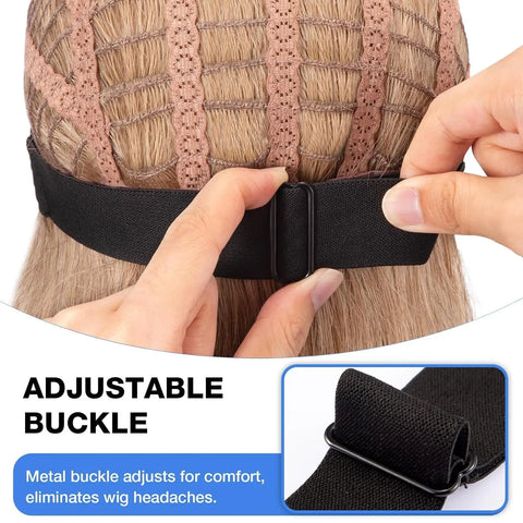 10 PCS of Wig Grip Band, Adjustable Wig Band for Lace Front, Non-Slip, with Silicone Strip, Comfortable and Breathable