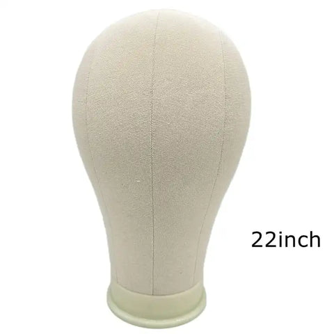22 Inch Mannequin Head With Stand Canvas Head Wig Model With Mount Hole For DIY Wig Making