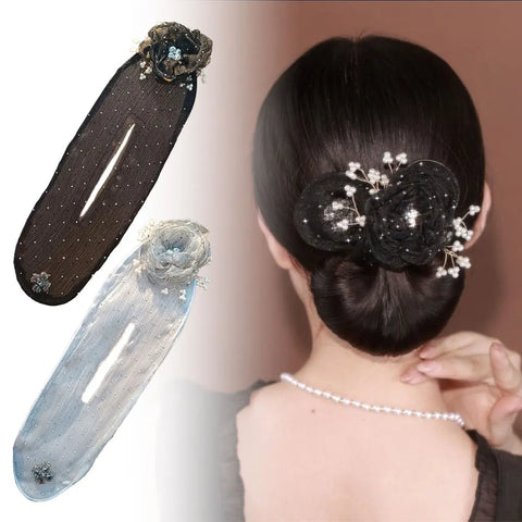 Deft Bun Hair Bands Women Knotted Wire Headband Twist Maker Print Hair Tool