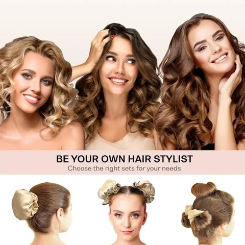 1PCS Heatless Curling Rod Headband Soft Hair Curlers No Heat Silk Curls Lazy Hair Rollers Sleeping Curler with Cap Styling Tools