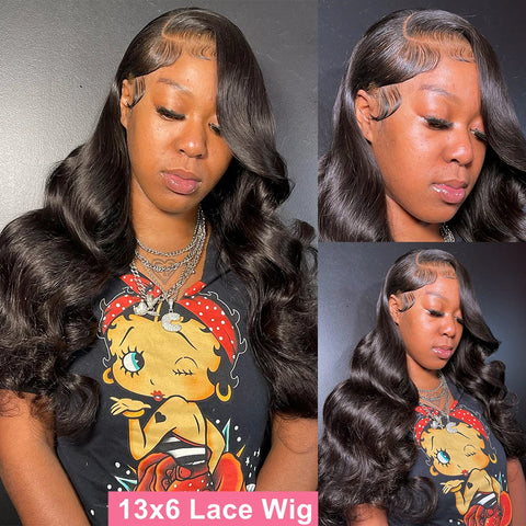 40 Inch 13x4 13x6 HD Body Wave Lace Front Wig Pre Plucked Loose Wave Lace Frontal Wig 100% Human Hair Wigs For Black Women