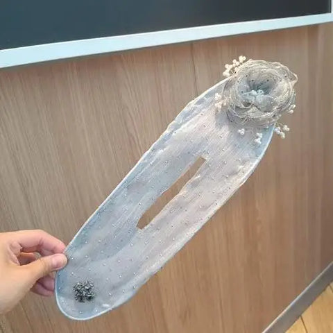 Elegant Pearl Flower Bun Maker Korean Sponge Easy Big Ring Former Hair Styling Tools Accessories for Girls Hair Donut Braide