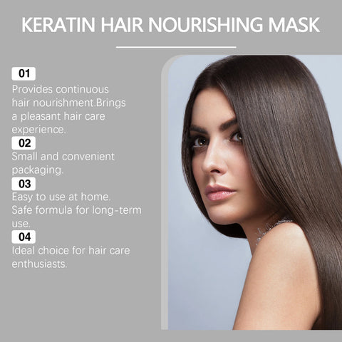 Keratin Hair Mask Treatment  Salon Quality Intensive Repair For Damaged Hair Smooth Frizz Control Hydrating Shine Boost