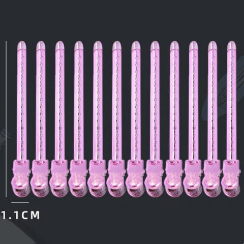 12Pc/Box Aluminum Hairpin Duckbill Hairpin Hairdressing Clip Hair Fixed Hairclips Salon Home Stlying Tool