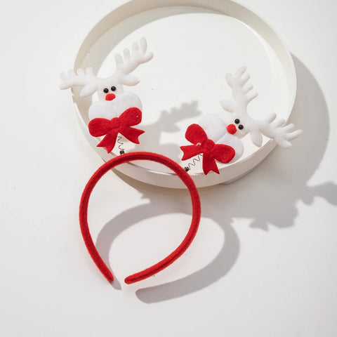 Christmas Decoration Headbands for Women Antlers Snowman Christmas Tree Head Buckle Decorations Xmas Party Gift Hair Accessories