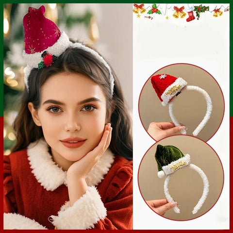 1PC Christmas Headband Hair Clips Cute Hair Accessories for Kids Holiday Party Dress Up Gifts Snowflake Letter Design Hairband