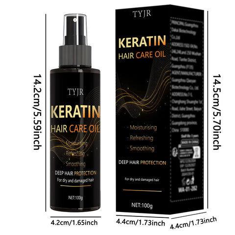 Keratin Hair Care Essence Spray, Gentle Moisturizing, Non-Irritating, Softening and Thicking of Hair, Daily Care, Home Essentials, Holiday Fashion Products