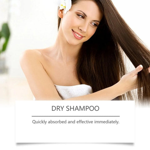 Dry Hair Wash-Free Spray Remove Stain Dirt Grease Dandruff Save Time Hair Clean Fluffy Fresh Restore Luster No Wash Hair Spary