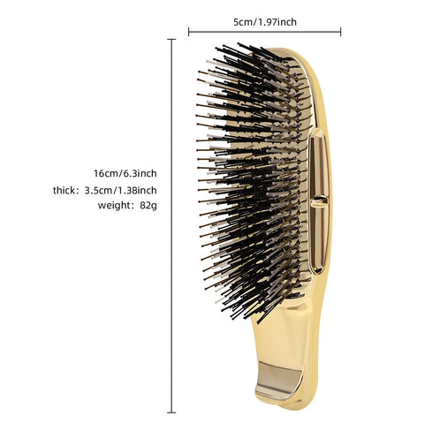 Japanese Premium Head Massager Scalp Brush Hair Massager Shampoo Brush Wet Plastic Detangling Brush Hair Cleaning Comb Rose Gold
