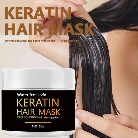 Keratin Hair Mask 5 Seconds Repair Damage Frizzy Hair Mask Damage Hair Mask Treatment Scalp Hair Shiny Hair Care