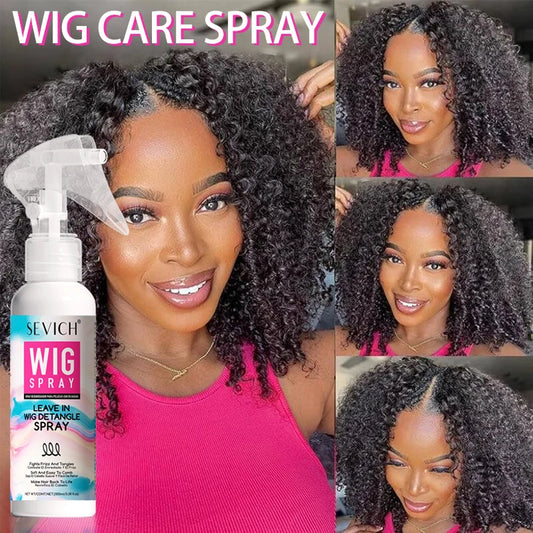Wig Spray 100ml Moisturizer Care Spray for Wig Keratin Soft Smooth Frizz Damaged Repair Hair Mask Leave-in Conditioner Hair Care