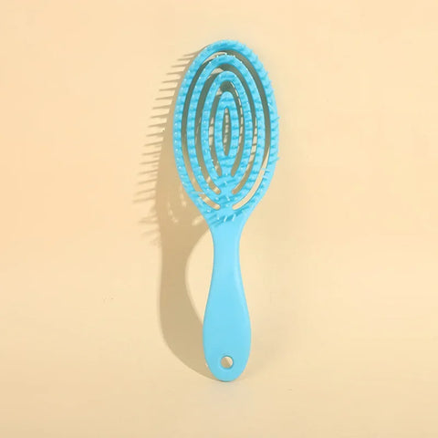 Massage Hair Comb Salon Wet Hair Brush Women Hairdressing Styling Hair Tools Anti Detangling HairBrush Wet Dry Dual Purpose Comb