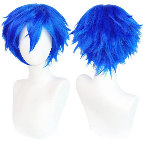 Short Black Men's Cosplay Synthetic Wig for Halloween Christmas Event Costume Party Black Men Wig for Men Women Anime Cosplay