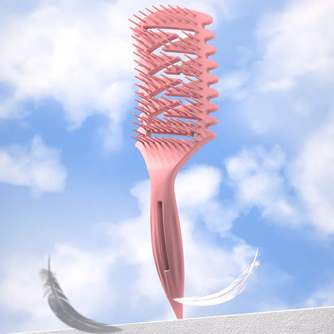 Detangling Brush Curl Styling Hollow Hair Brush WANMEI Women Curly Wet Tangled Massage Comb Barber Hairdressing Salon Tool