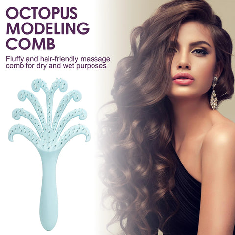 1pcs Octopus Hair Comb Hair Brush For Volumizing Wet And Dry Hair Massage Scalp Anti Damage ABS Detangling Comb
