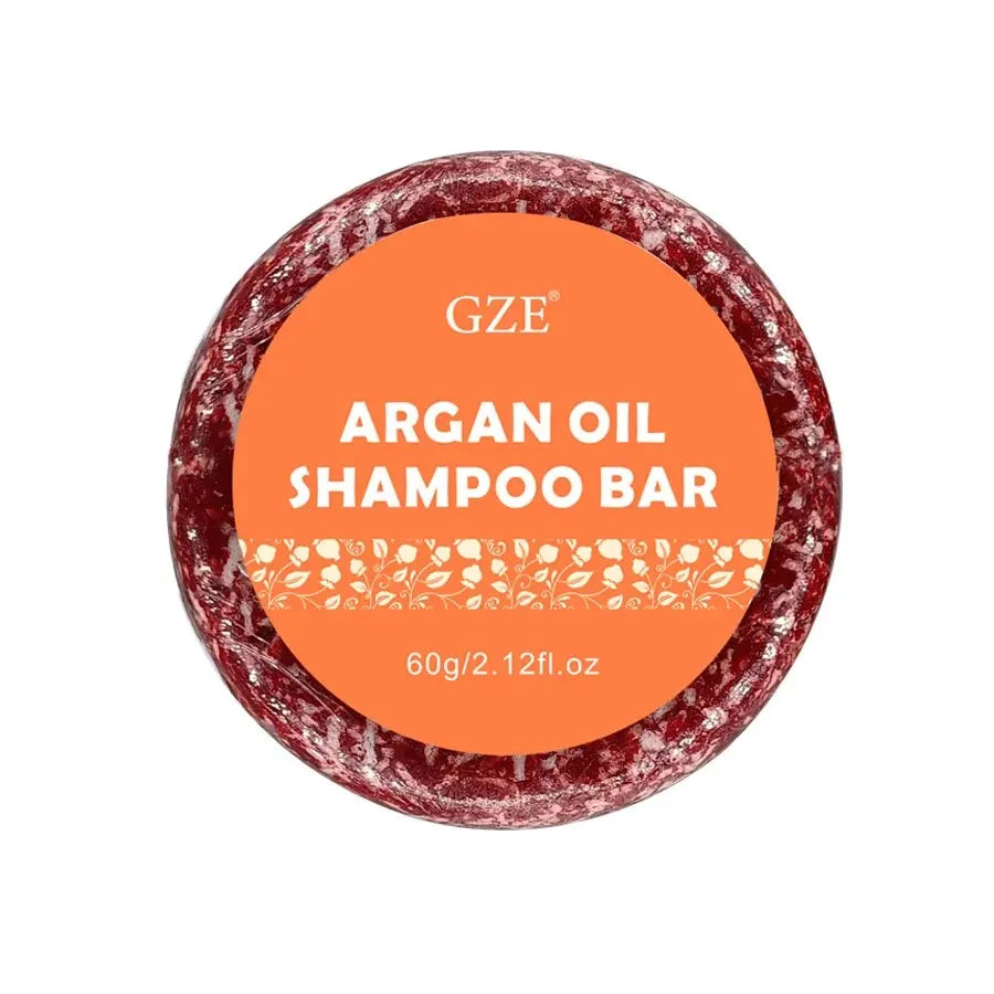 GZE Argan Oil Shampoo Bar for Dry Hair-Gentle Moisturizing-Tropical Scent - SLS Free, Sulfate-Free, Soap-Free, Zero Waste