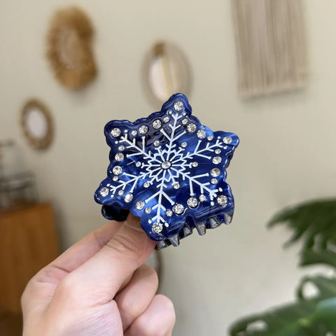 Muweordy NEW Christmas Hair Claw Snowman Snowflake Party Gift Eco-Friendly Acetate Claw Clips Fashion Hair Accessories for Women