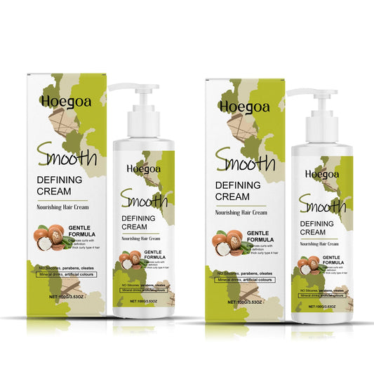 Hair Styling Cream Moisturizing Nourishing Frizz Control Shine Enhancer Natural Hold All Hair Types Non Greasy Long Lasting