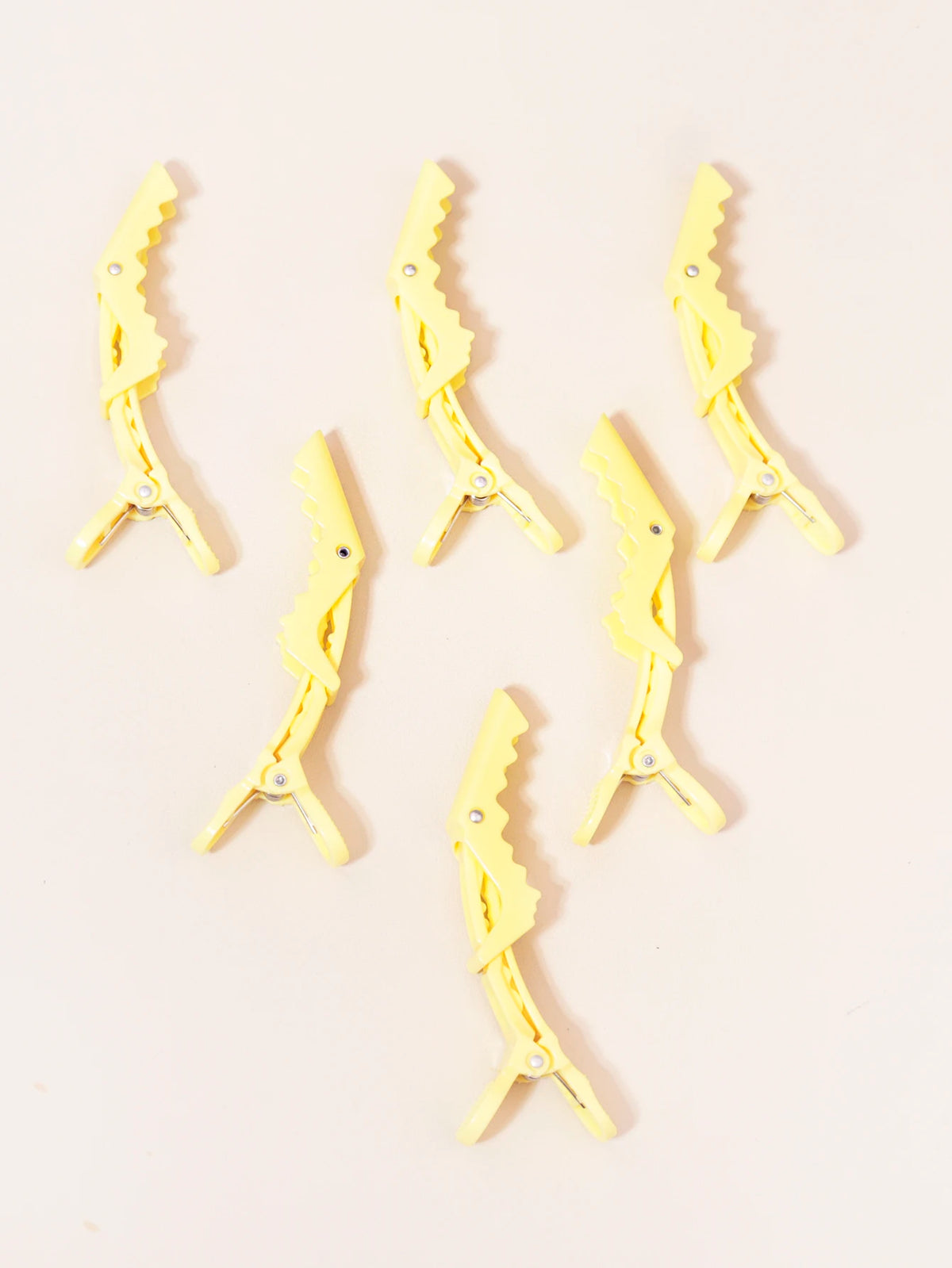 6PCS Alligator Hair Clip Hairdressing Clamps Plastic Hair Claw Professional Barber For Salon Styling Hairpins Hair Accessories