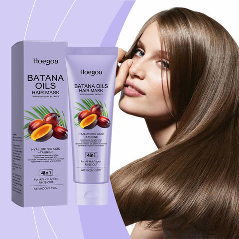 Batana Oil Hair Mask Straightening Hair Anti Loss Deep Nourish Smoothing Repair Damaged Split Hair Growth Dense Hair Conditioner
