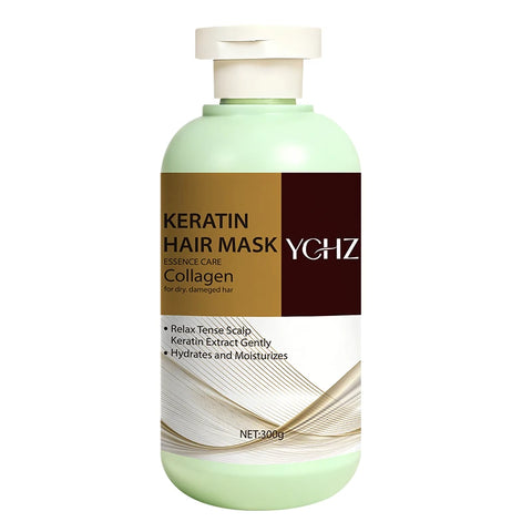 Magic Keratin Hair Mask, Contains Collagen - Moisturizing and Repairing Care, Makes Hair Silky Smooth, Enhances Vitality and Shine, Suitable for Normal Hair and All Hair Types