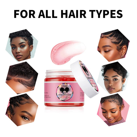 Strong Edge Control Hair Gel Thick Edges Wax Styling Gel Non-Greasy Non-Flaking No White Cast Long Lasting Supports All Hair Typ