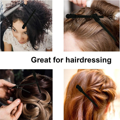 12Pc/Box Aluminum Hairpin Duckbill Hairpin Hairdressing Clip Hair Fixed Hairclips Salon Home Stlying Tool