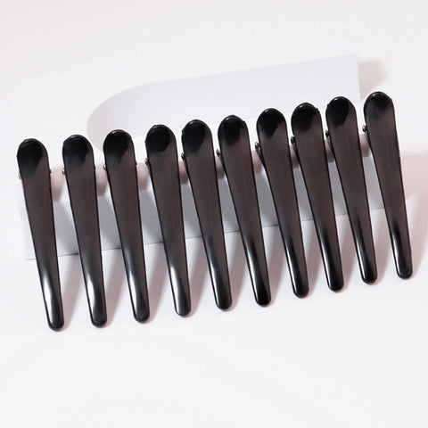 10pcs plastic ducktooth clip, suitable for female styling, anti slip hair clip for thick and sparse hair